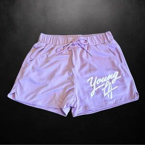 YoungLA Men’s 104 Legacy Shorts Lavender — Size M
